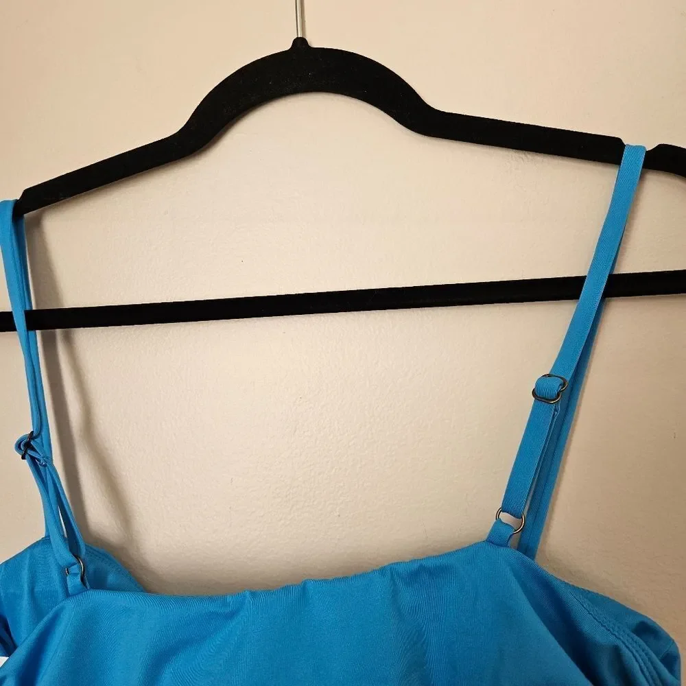 Andie Swim Top The Newport Azul Blue Bikini Neutral Solid - Picture 6 of 12